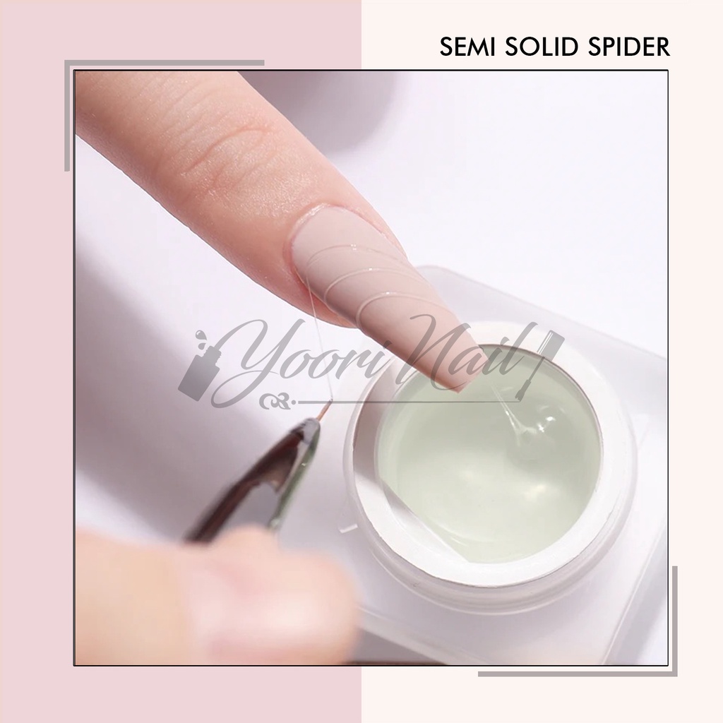 Semi solid spider nail art 8ml drawing painting uv gel nails spider solid gel