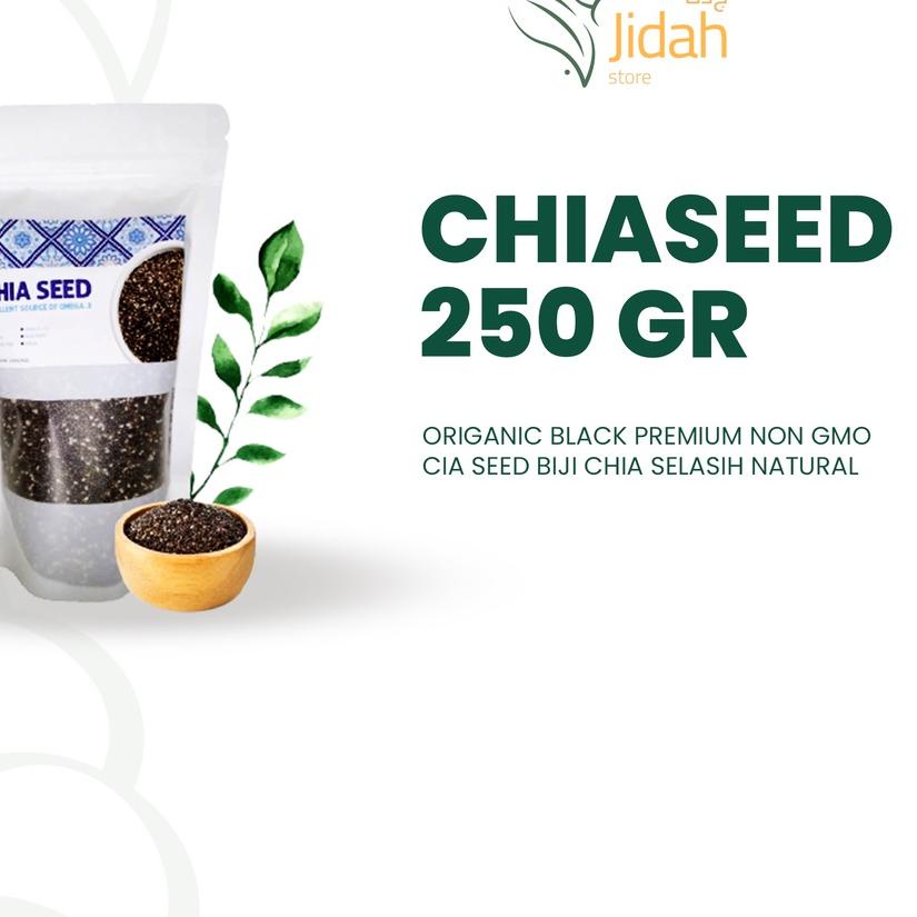 

☻ chia seed organic premium 250gr non GMO biji Chia selasih chia seed makanan diet cia sead orkanik ✲