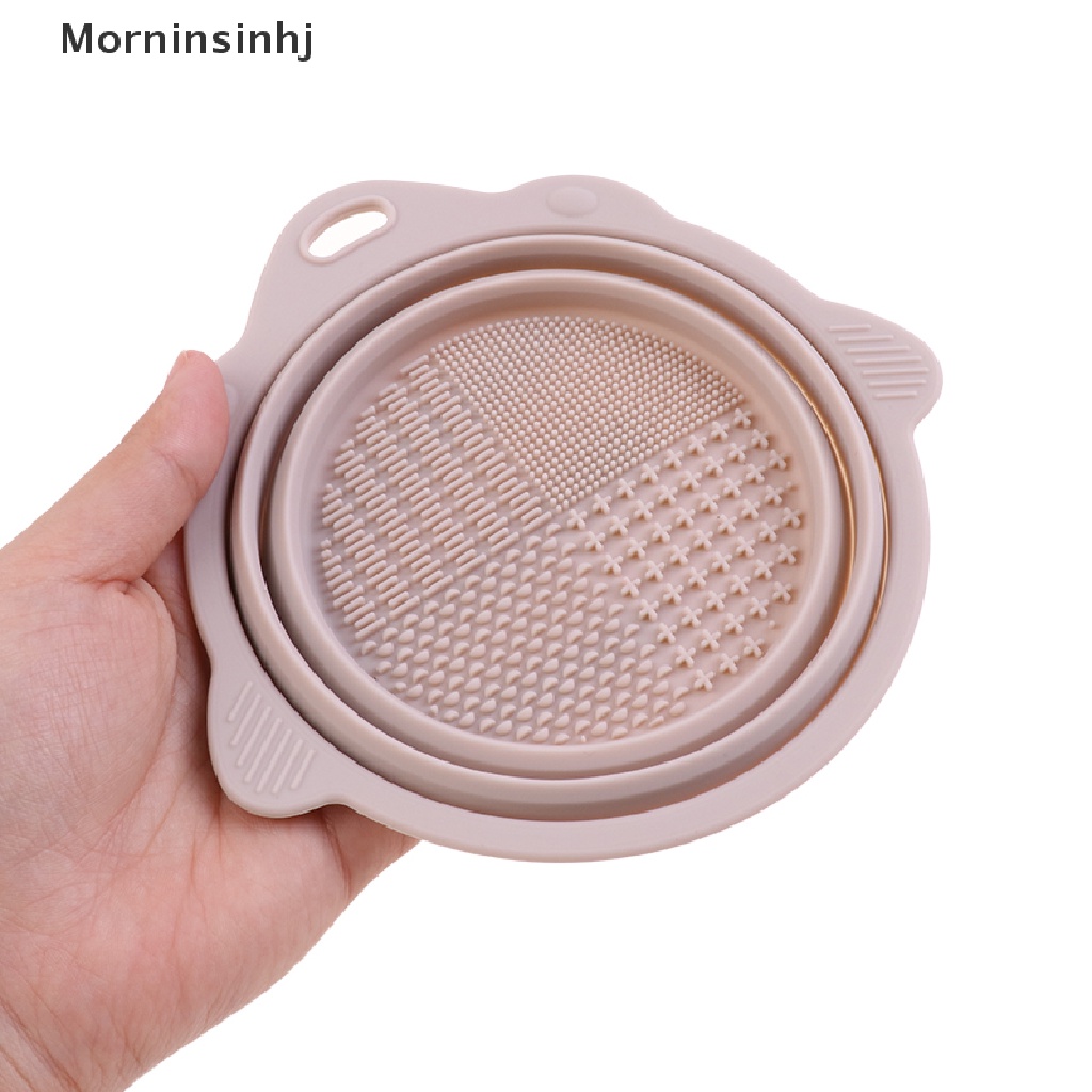 Mornin Colorful Soft Silicone Makeup Brush Lipat Pembersih Mangkuk Makeup Brush Tools id