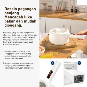 Panci listrik/ Hor Pot listrik multi-fungsi rumah tangga/ hot pot