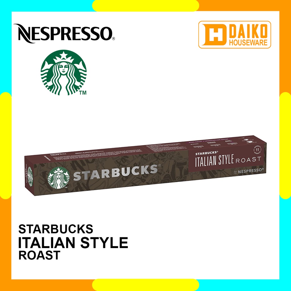 Starbucks Capsule By Nespresso Italian Style Roast Capsules Original - Dark Roast Coffee