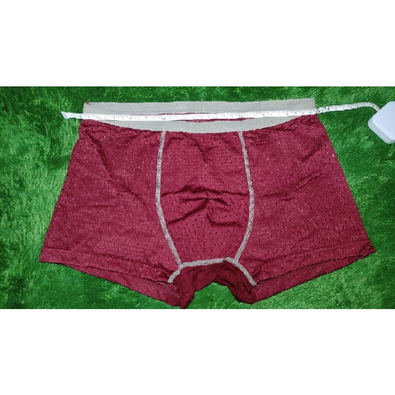 Boxer jaring lycra transparan pria