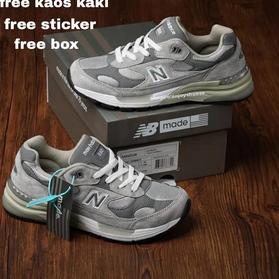 ➪ sepatu nb 992 full abu terbaru barcode usa ✭