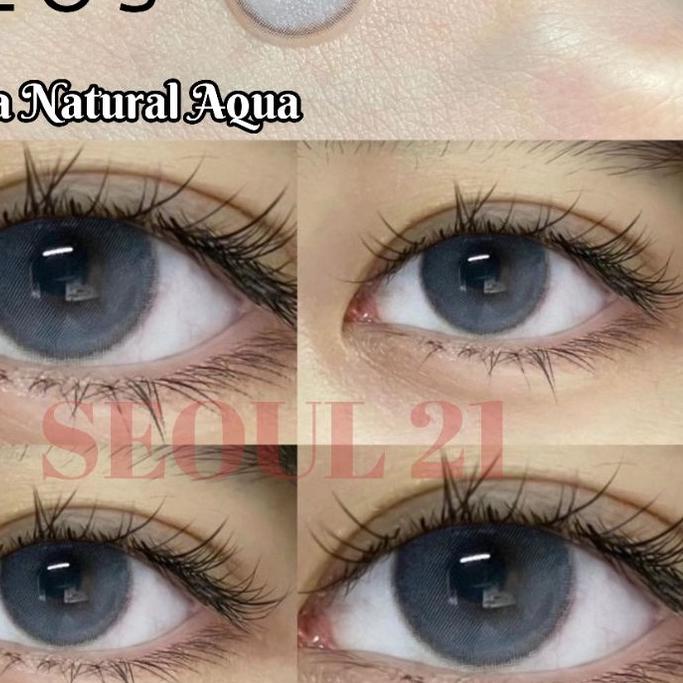 ● SOFTLENS EOS LUNA NATURAL AQUA NORMAL MINUS s.d -10.00 made in Korea ➪