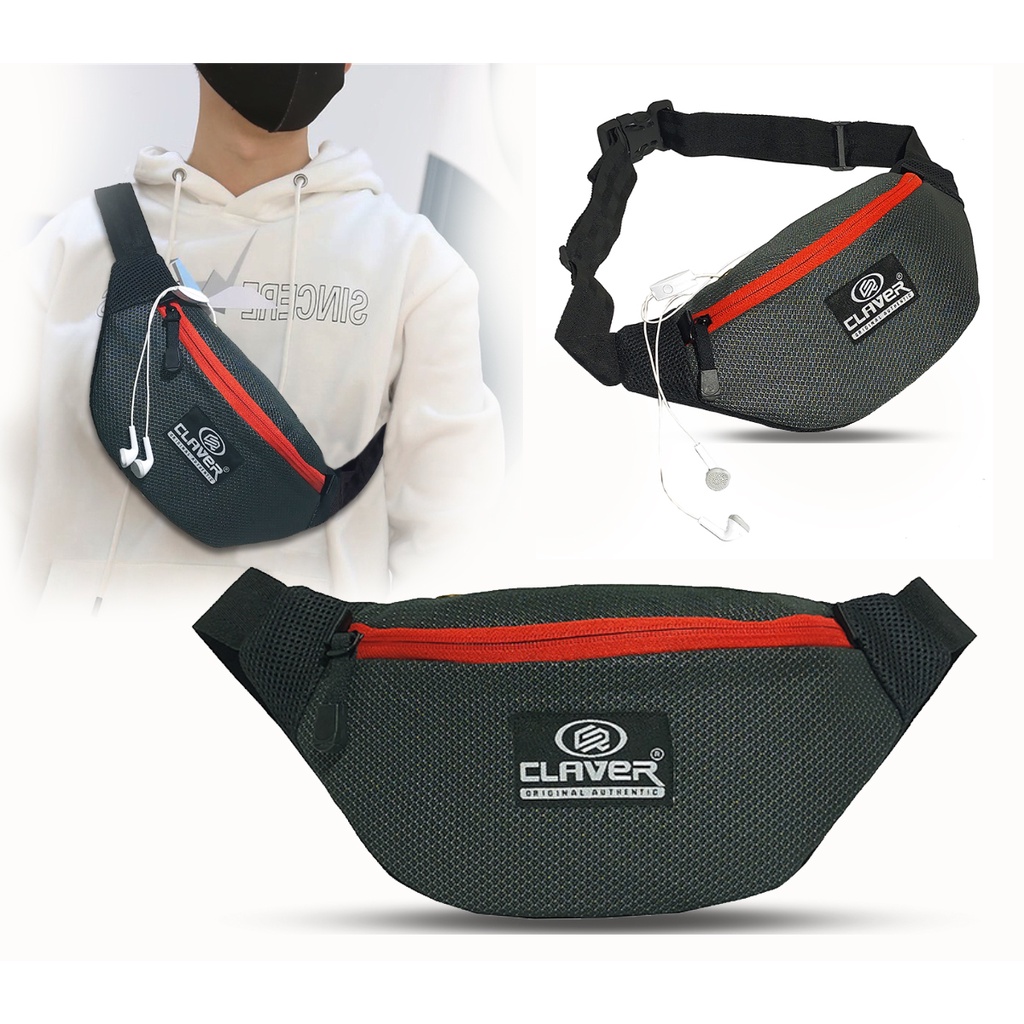 (BISA COD) WAISTBAG / Tas Pinggang CLAVER Outdoor Travel Termurah !!!