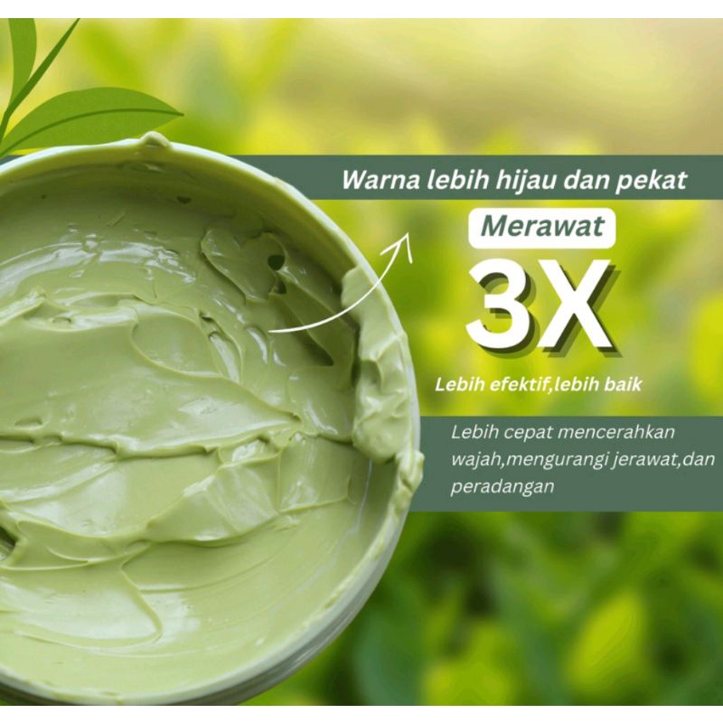Masker Wajah Feali Green Tea Clay Mask (BPOM) Cleansing Mud Mask