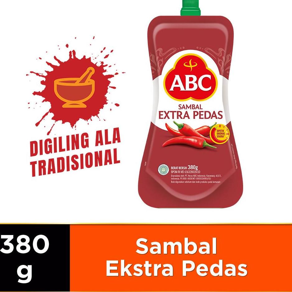 

E98 ABC Saus Sambal Extra Pedas 380 g HOT PRODUCT ん