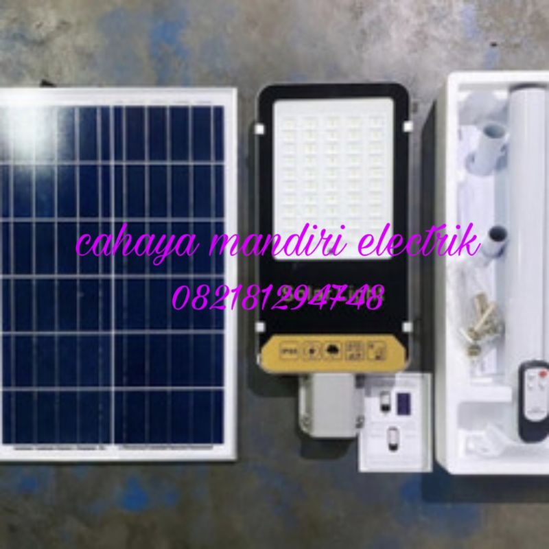 lampu jalan tenaga surya 100watt PJU two in one 100w solar Cell 100 w
