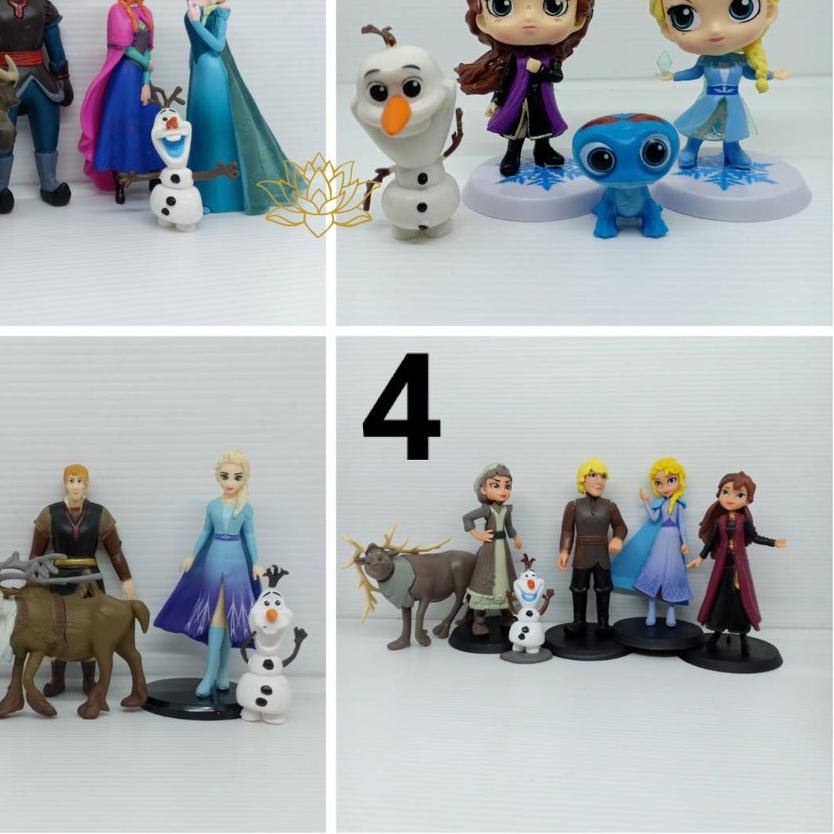 

◘ Figure Frozen 2 Set Isi 4 Pcs dan 5 Pcs Topper Kue Frozen Elsa Anna ♦