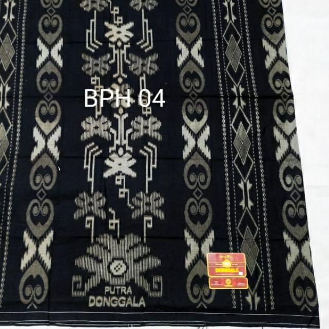 ✬ Sarung Tenun Donggala Asli Habib Abdillah Alaydrus Hitam Halus Katun ❄