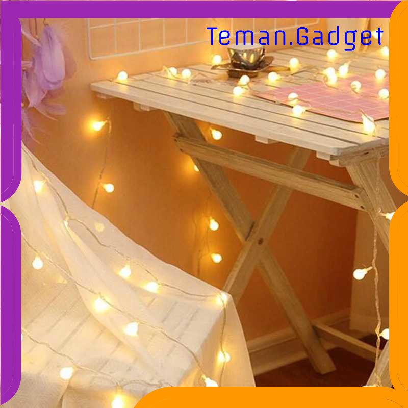 TG-LMP TaffLED Lampu Hias String Lights Waterproof 80 LED 220V 10M Model Ball - YJT80L