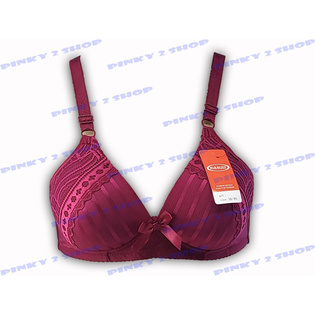 BRA BUSA TIPIS BH SALUR KOMBINASI RENDA SIZE 36 - 42 KAIT 3