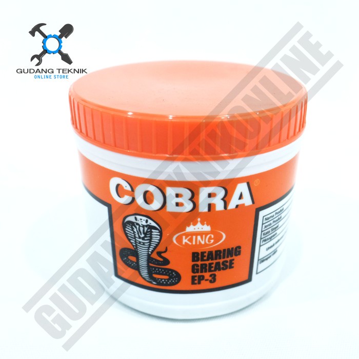 Pelumas Bearing Grease Bearing ORANGE EP3 500 Gram COBRA king / Stempet Grease ORANGE Gemuk EP-3 500 gr COBRA