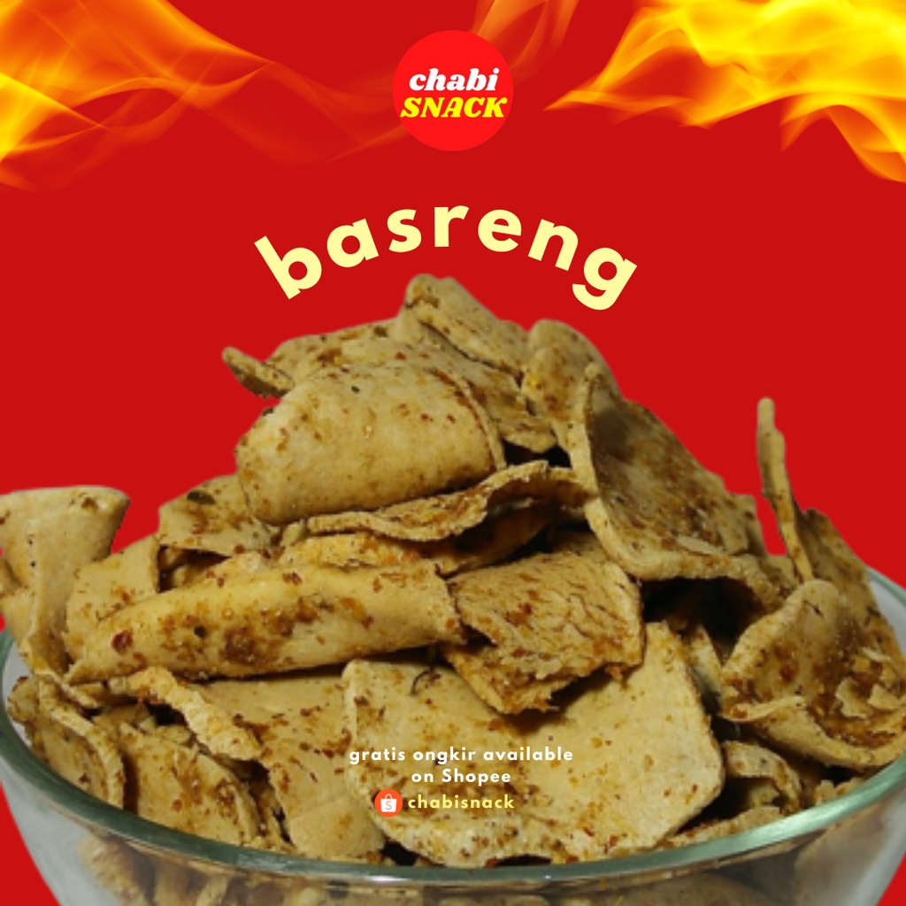 

BASRENG DAUN JERUK PEDAS 1/4 kg (250 gr) by chabisnack