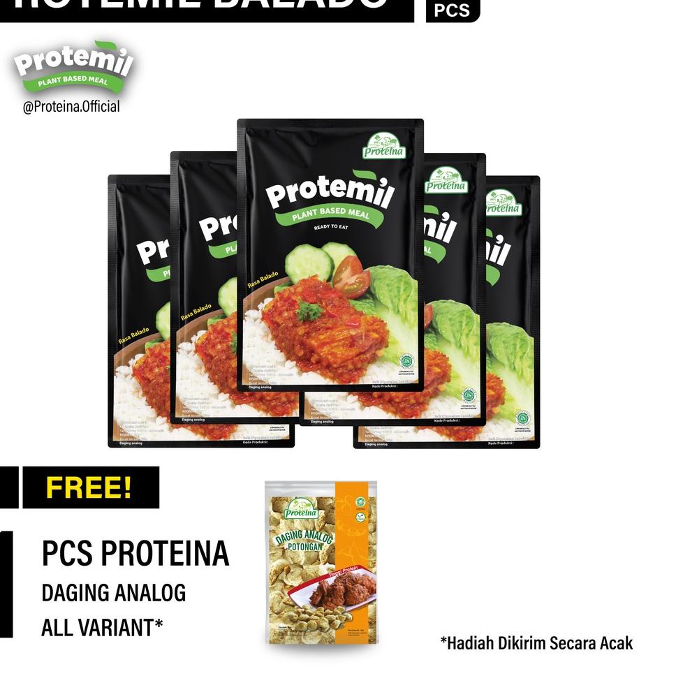 

12.12 SALE Protemil Balado 5pcs + FREE 1pcs Proteina Daging Analog grosir