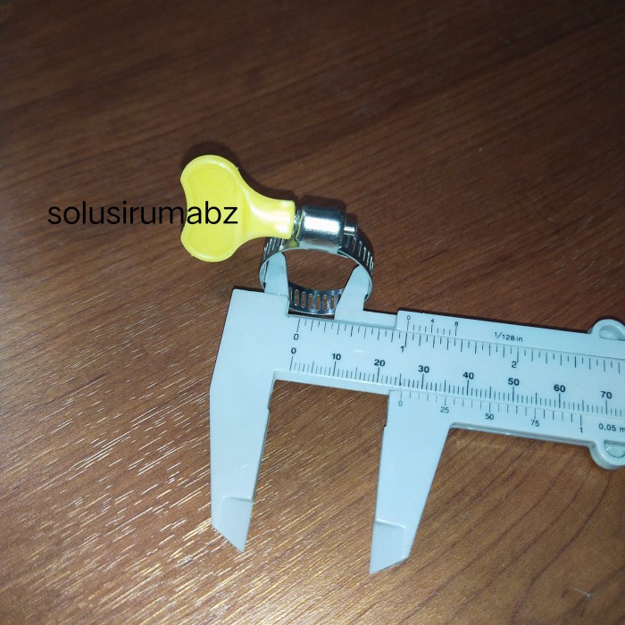 KLEM SELANG 26MM MAX 1&quot; + KUPING PVC PLAT STAINLESS SS CLAMP plastik