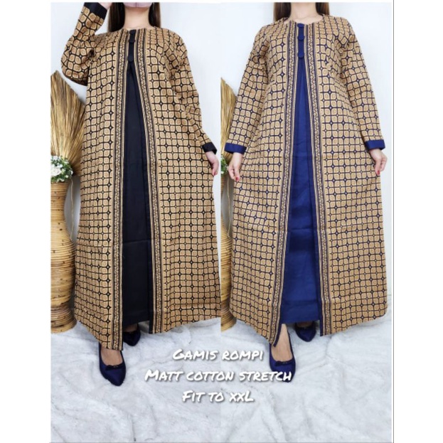 GAMIS SABIAN BATIK/GAMIS BATIK ROMPI/GAMIS LEBARAN/GAMIS ROMPI LEBARAN/GAMIS BATIK LEBARAN