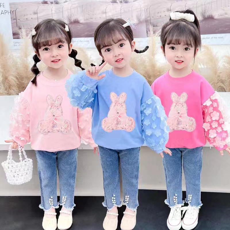 B355 - Setelan Baju Import Anak CEwek / Setelan Baju Import Lucu / Setelan Baju Anak Tangan Tile