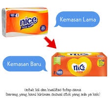 BOP [BEST SELLER] TISSUE NICE 180 SHEET 2 PLY / TISU TISSU FACIAL NICE - DAILY TISU KERING NICE TERMURAH