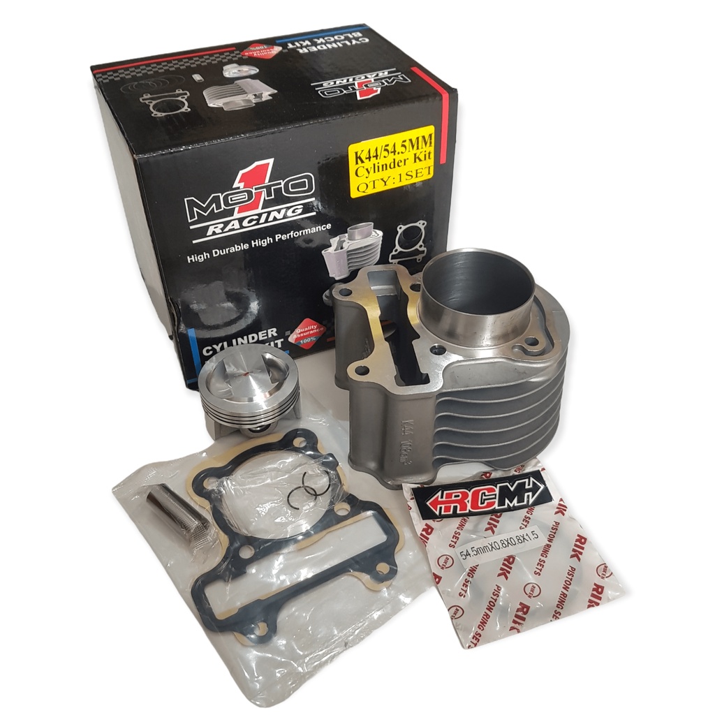 CILINDER SILINDER CYLINDER BLOK BLOCK KIT SET MA PISTON RING N PEN HONDA BEAT FI F1 STARTER KASAR HALUS CARBU  KARBU INJEKSI STREET SCOOPY STYLISH DLL UK 54.5MM 54.5 MM 54 5 MM KVY K44 MOTO1 ASLI