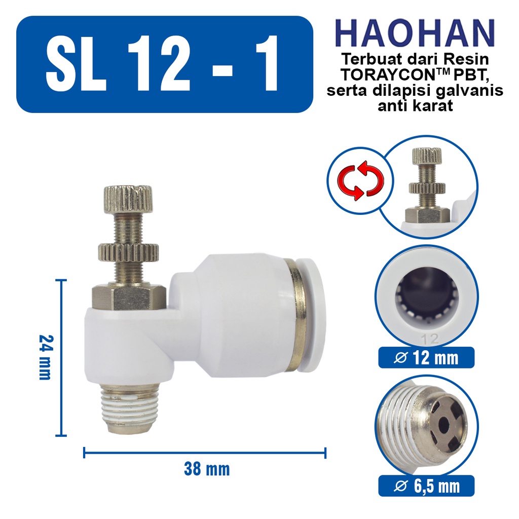 MSL  FITTING SL PNEUMATIC SPEED CONTROL