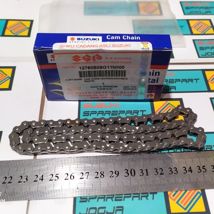 Suzuki Parts 12760B09G11N000 Cam Chain / Rantai Kamprat Suzuki Smash 110 Ori