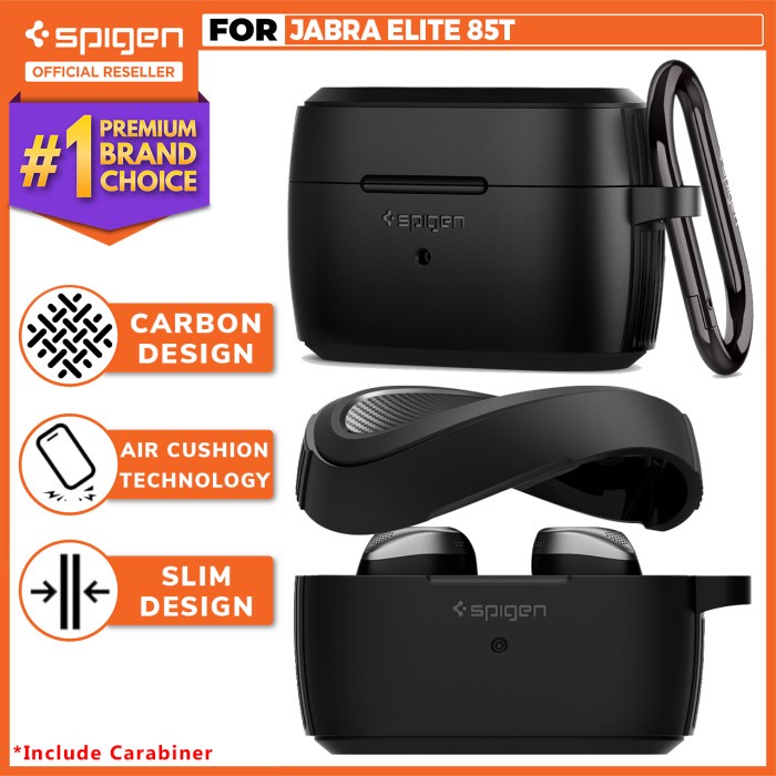 Case Jabra Elite 85t Spigen Rugged Armor Silikon Soft Protective Cover Berkualitas