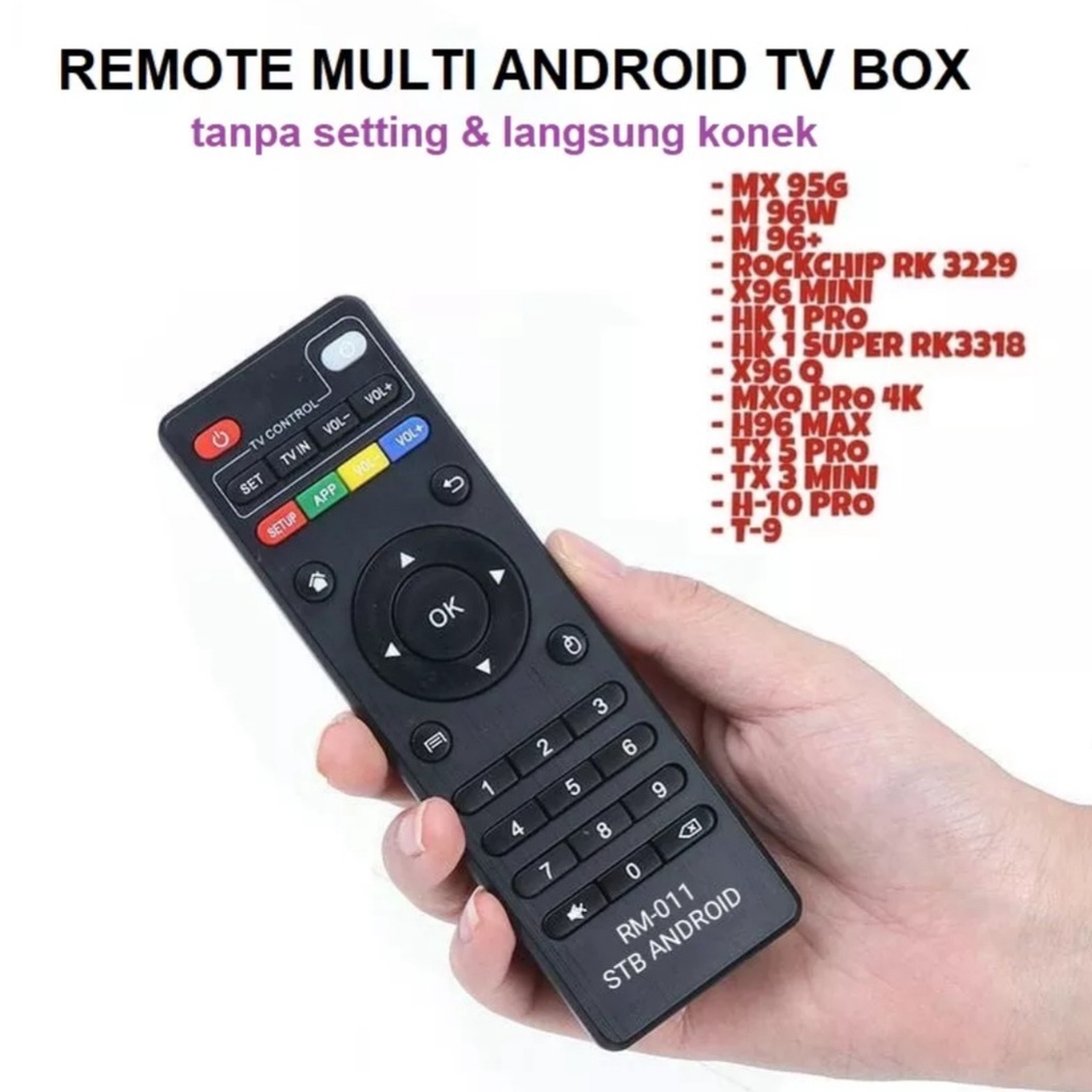 Remot untuk tv box android Remote TV Multi Android TV BOX ALL TYPE MXQ MX10 H96 V88 T95 TX X96