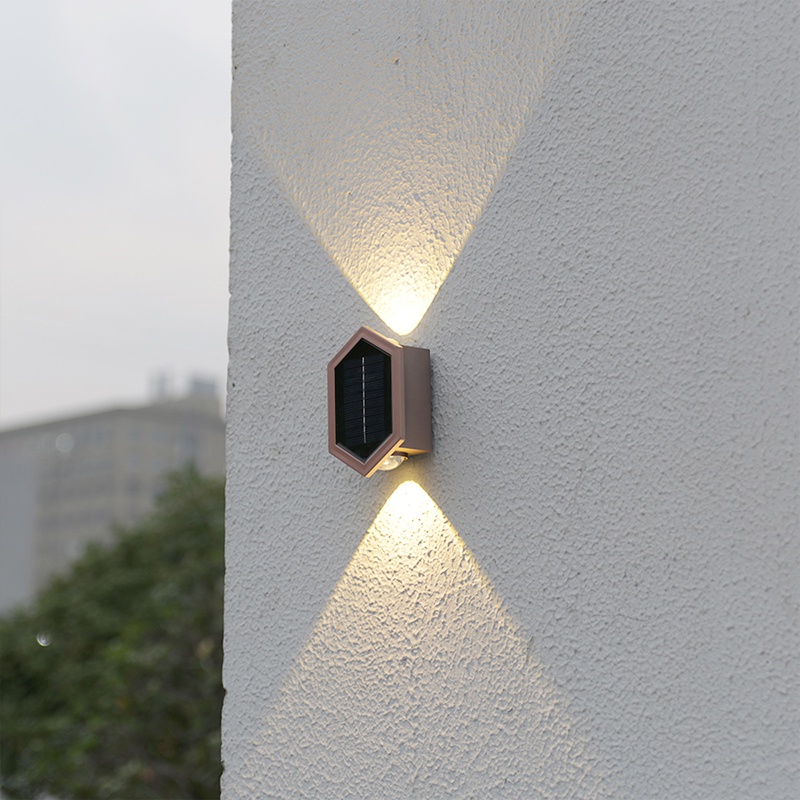 Lampu LED Hemat Energi Vintage Unik Luminous Wall Lamp Waterproof Tenaga Surya Light Outdoor Landscape Lampu Hias Untuk Halaman Taman Balkon Villas