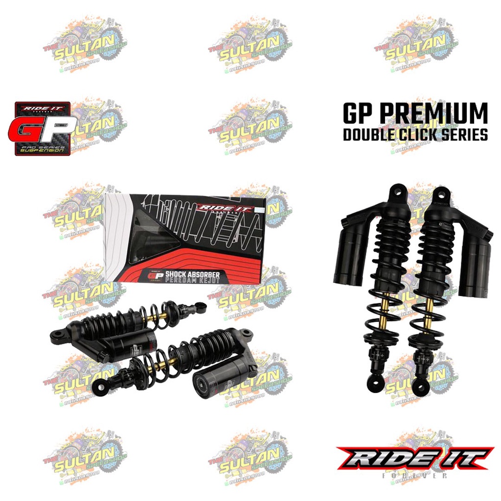 SHOCK SHOCKBREAKER BELAKANG TABUNG ATAS GP 299 PREMIUM GOLD SERIES 280 MM 320 MM 340 MM RIDE IT