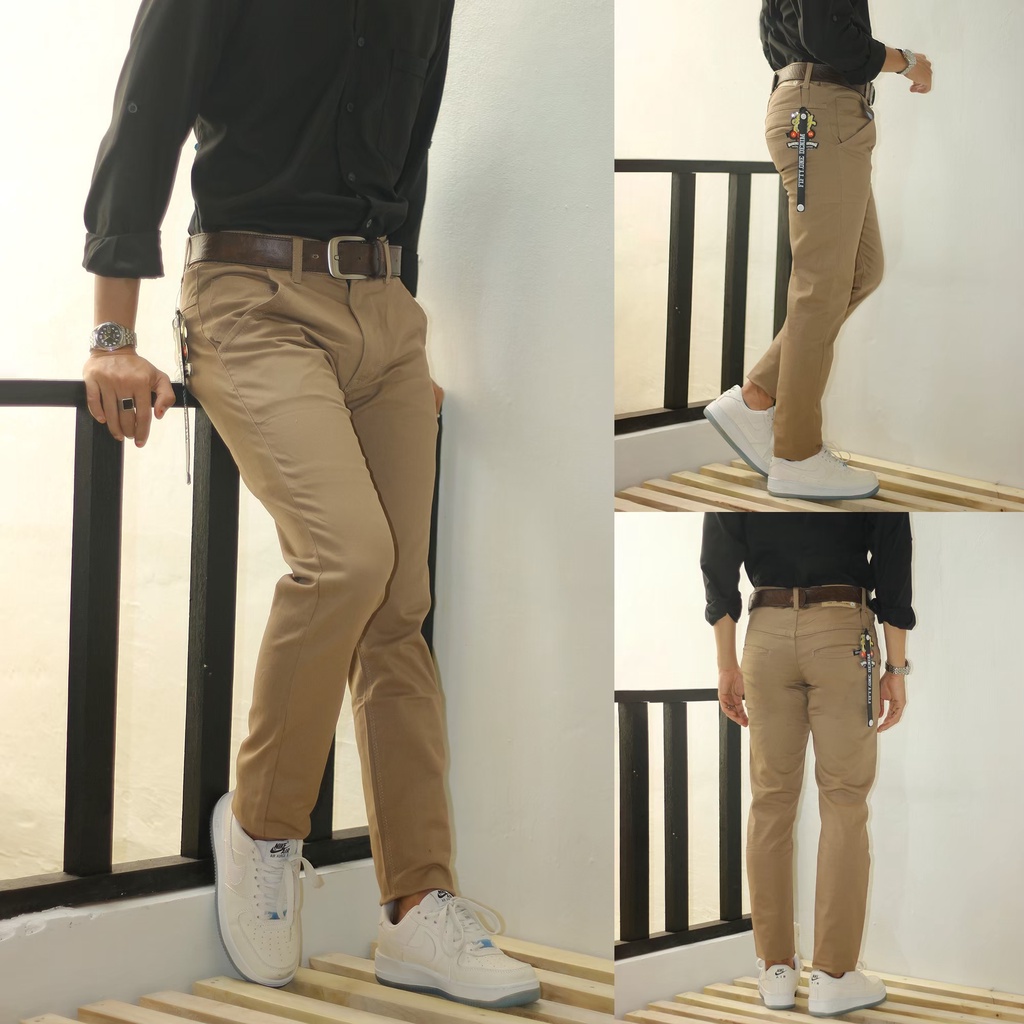 celana panjang pria chino / chinos panjang pria / chino pria panjang / chinos slimfit pria