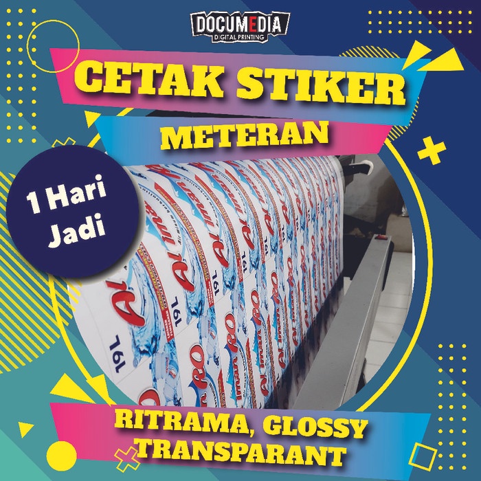 

[[JNT COD]] Cetak Print Vinyl / Vinil Glossy Meteran Indoor & Outdoor - Vinyl Reguler, Cetak Saja