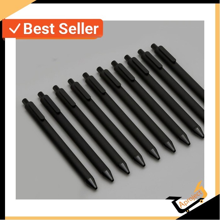 

{{{{}}] Xiaomi Mijia Kacogreen Signing Gel Ink Pen Pena Pulpen Hitam 10 PCS -