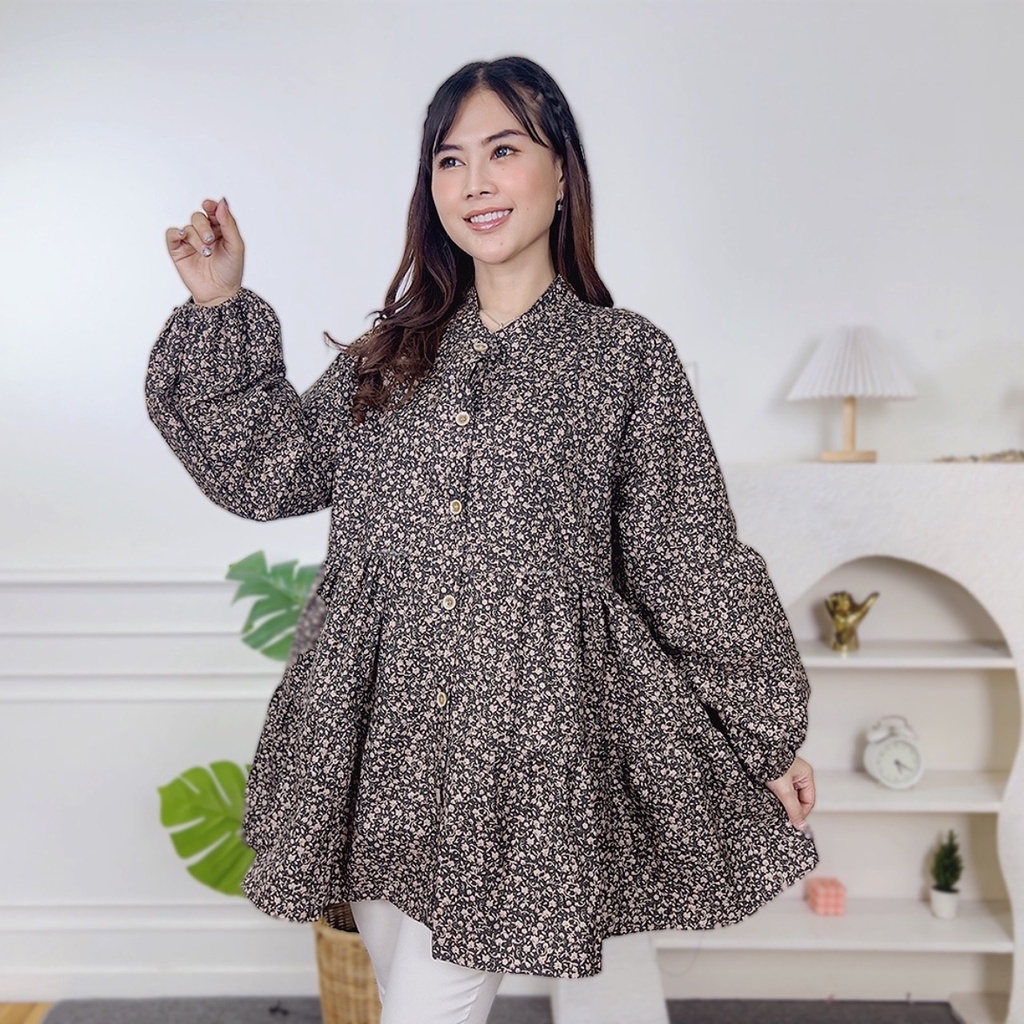 ORTWO - ECT BLOUSE WANITA DEWASA / Mirsany Blouse / ATASAN WANITA / BLOUSE MOTIF KEMBANG / BLOUSE MO