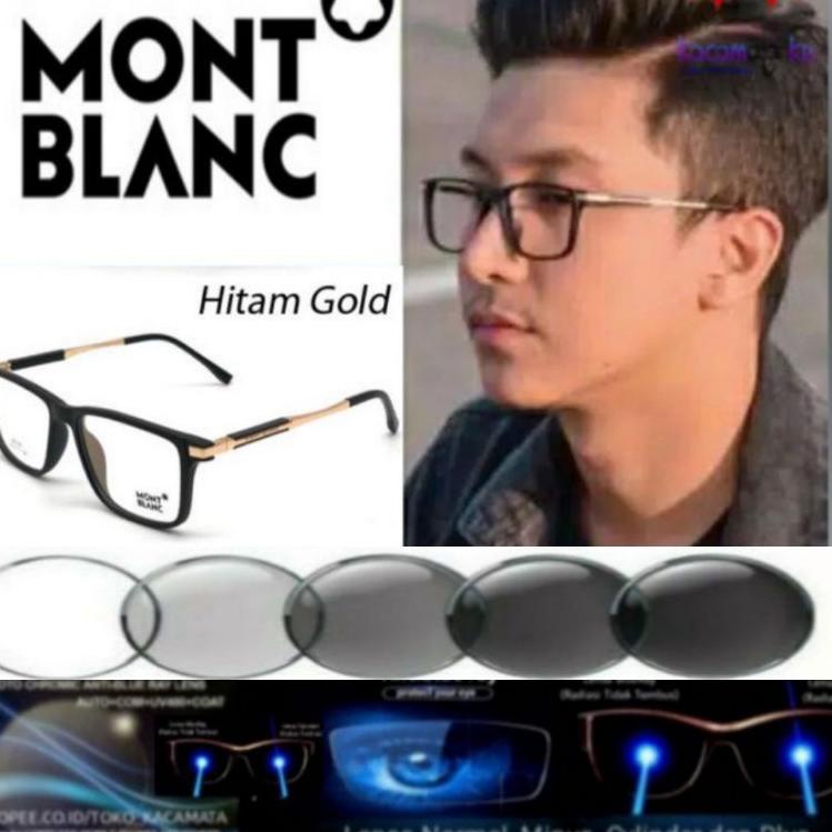 Terbaruϟday kacamata pria MB0195 photocromic normal atau minus dan silinder