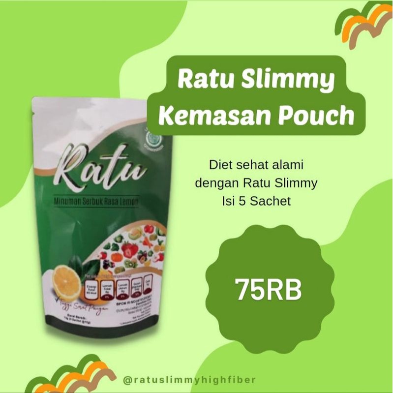 

RATU SLIMMY HIGHFIBER (ISI 5 SACHET)