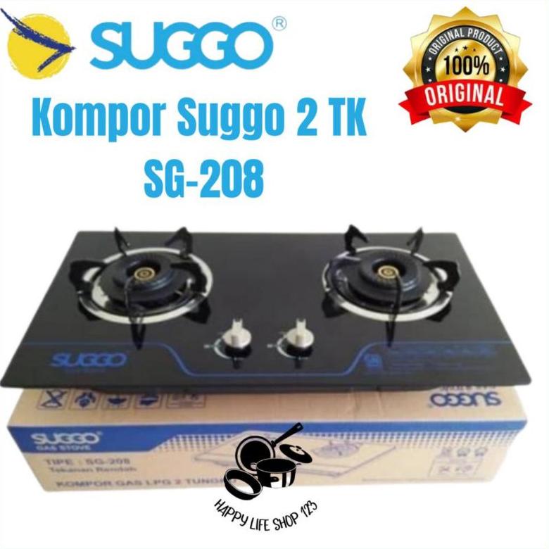 Kompor Tanam SUGGO 2 Tungku Gas-Gas/Kompor Tanam Suggo SG-208