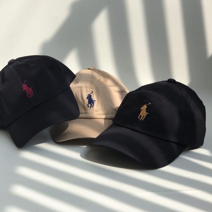 ➴ Topi Polo Strap Leather Original Resmi - topi baseball - topi pria ۞