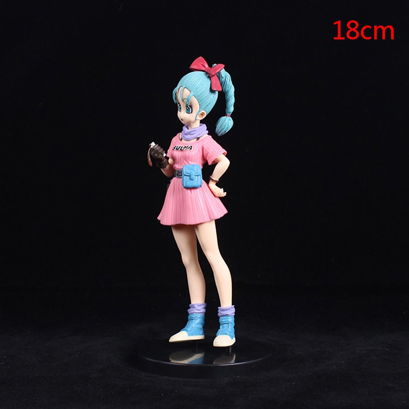 18 cm Anime Dragon Ball Z Bulma Angka Kawaii Gadis Figurine PVC Action Figure Koleksi Patung Hadiah Mainan Untuk Anak