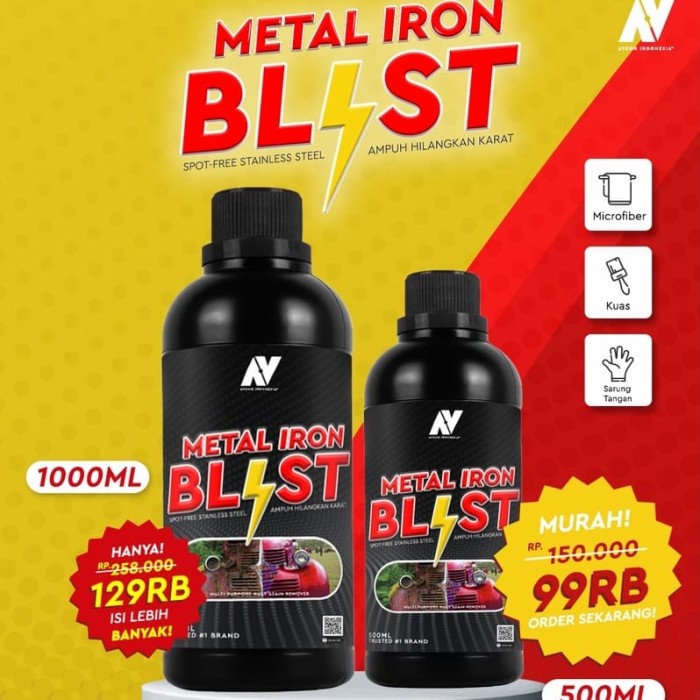 Terlaris Aveon Rust Blast Metal Iron Blast_Pembersih Kerak Karat Pada Kendaraan