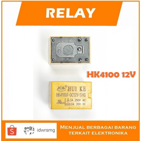 HK4100F-DC12V-SHG SPDT 6 pin Relay HK4100 12 V 6pin Relay 12V 6 kaki