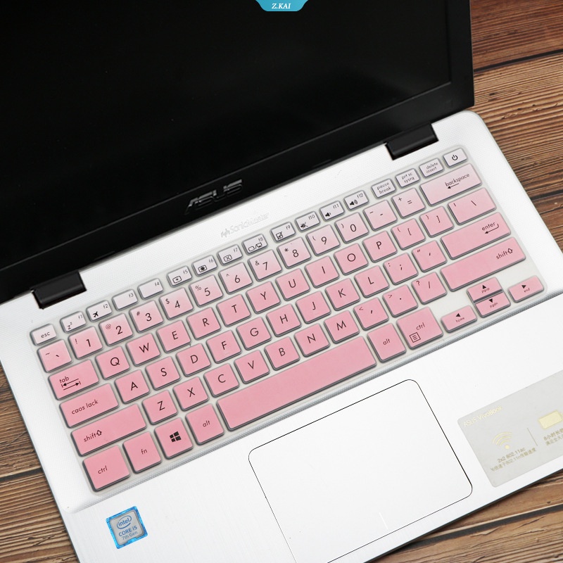 14-inch Keyboard Cover Asus Pelindung Asus A407 A405 S410 A411 TP410 Silikon Tahan Air Melindungi Kulit Penutup Debu Notebook [ZK]