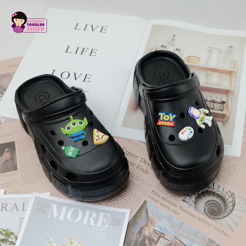 SH2252 GLORYKIDZ Sendal bapao BKK Sendal Crocs Toyss Sendal Slop Import Karet Empuk Premium Size 38-41