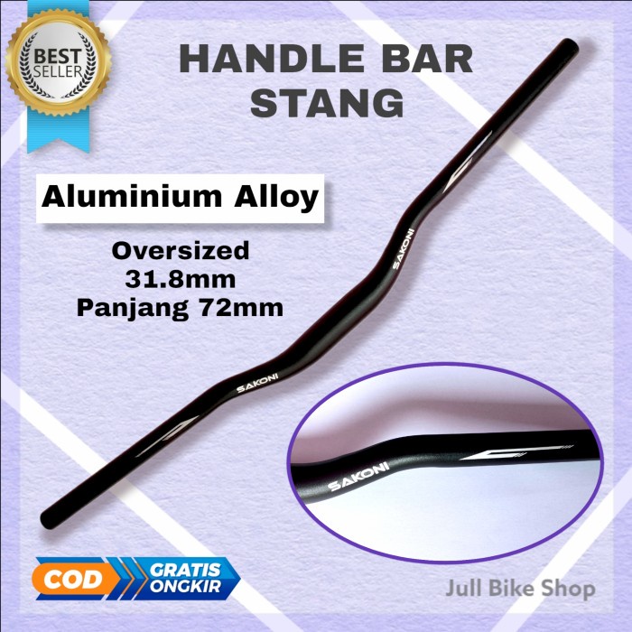 handlebar sepeda alloy stang oversize sakoni mtb lipat fixie stir 31.8