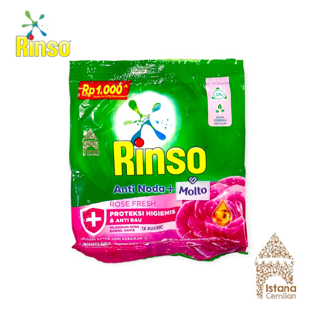 Rinso Anti Noda + Molto Detergen / Deterjen Bubuk 38 Gram SATUAN