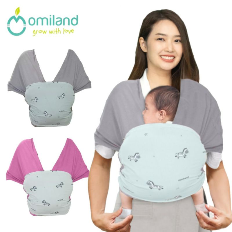 Gendongan M-SHAPE Omiland 2 Posisi | Geos Okiyo | Kain Gendong Bayi Instant Motif | Cukin Instant PRINT