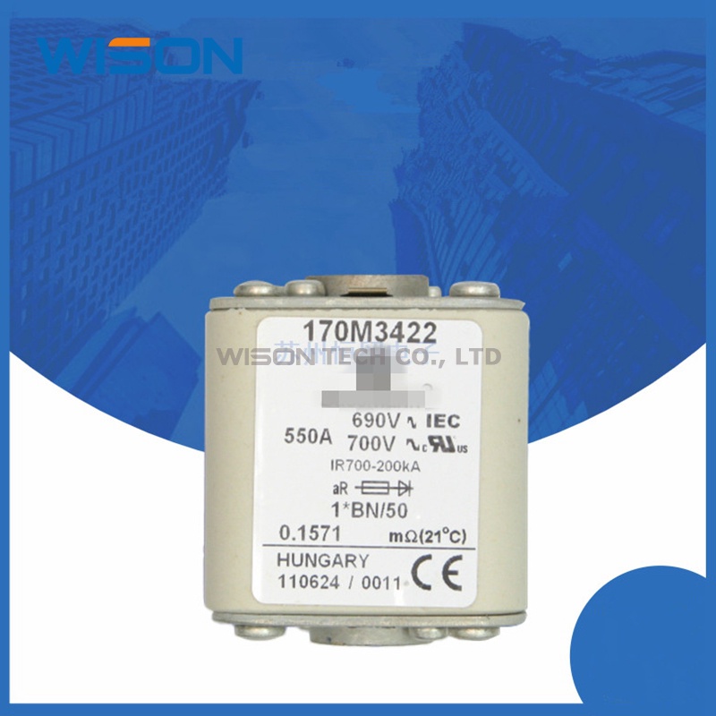 Sekring Keramik 170M3416 170M3417 170M3418 170M3419 170M3420 170M3421 3422 170M3423 Semikonduktor fuse Untuk Perlindungan Konslet Pendek