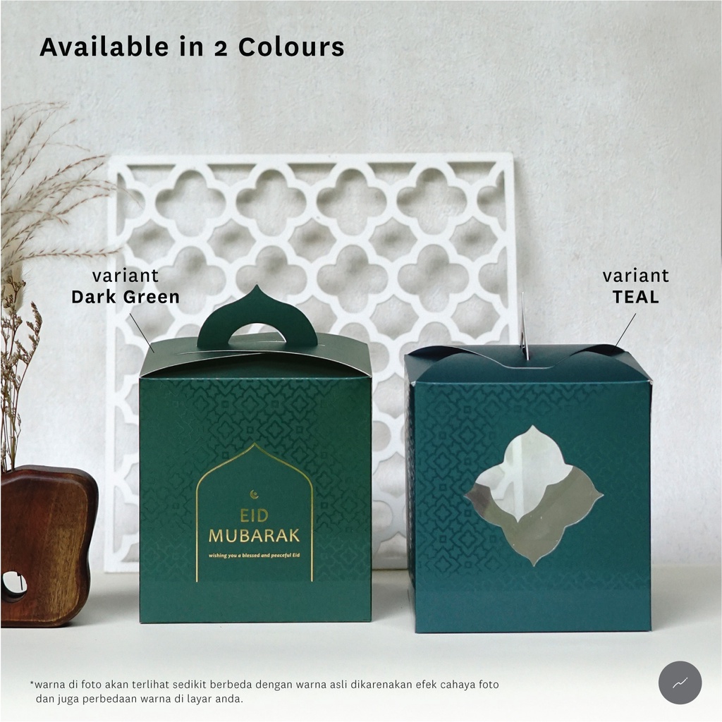 

Dus Kue Kering Lebaran Packaging Hampers Parcel Idul Fitri (EID TEAL)