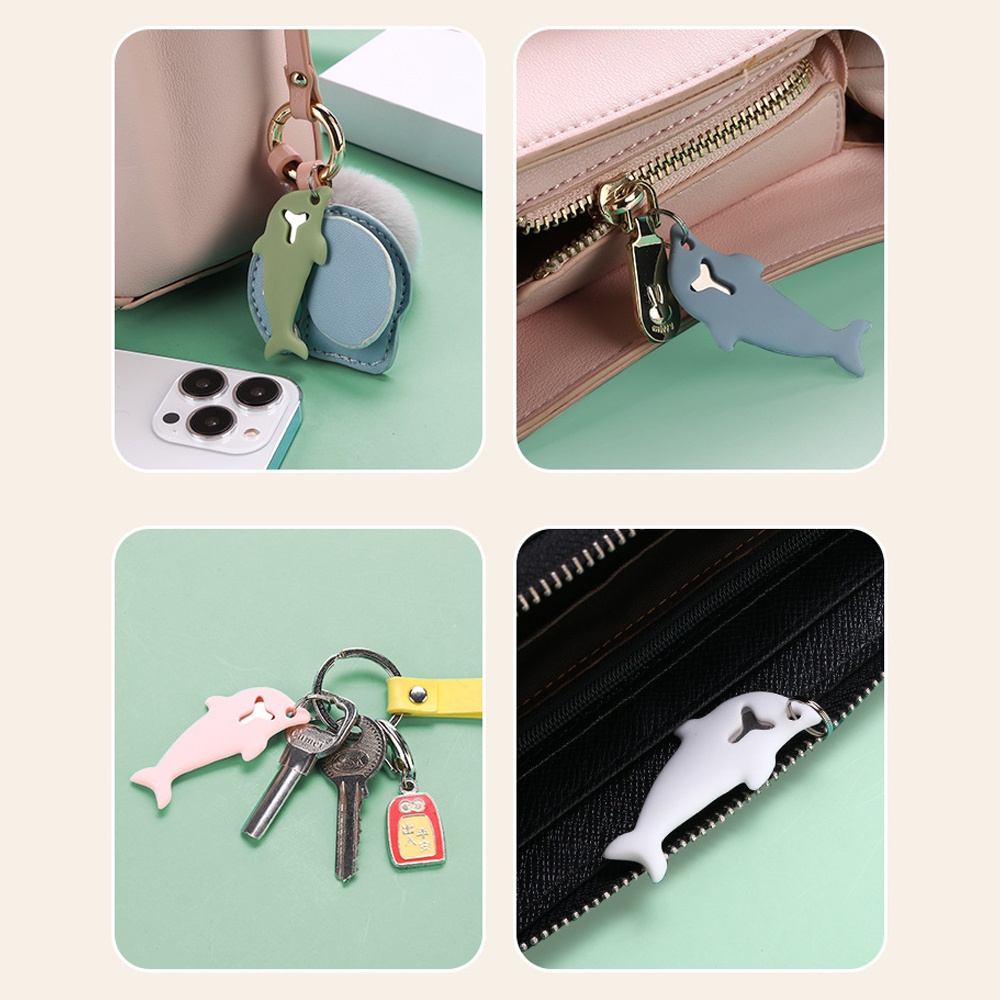 Dolphin Pin Anti Hilang/Kreatif Jarum Ponsel Anti Hilang Penyimpanan Set/Sim Kartu Memori Lengan/Portabel Kartu Menarik Artefak Gantungan Kunci