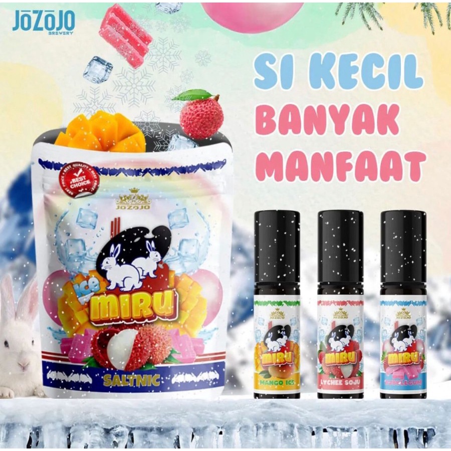 Miru Ice Fruity Series Salt Nic Pack Edition Liquid Miru salt Bercukai